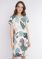 Clever Платье женское, размер: 170-44-S, светло-бежевый-кофейный, артикул: LDR11-918 Вид1