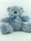 Игрушка мягкая Медведь с бантом сидит, 30х26х25 см, цвет: серо-голубой, артикул: BH4599 Вид1