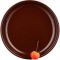 Борисовская керамика тарелка Cтандарт, цвет: темно-коричневый, диаметр 18 см Вид1
