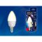 UNIEL лампа светодиодная свеча матовая теплый белый св LED-C37 7W/WW/E14/FR PLP01WH Вид1