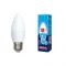 VOLPE лампа светодиодная белый свет LED-C37-11W/NW/E27/FR/NR Вид1
