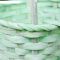 Корзина плетеная бамбук цвет светло-зеленая 16*10*32см 1862926 Вид3