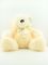 Игрушка мягкая Медведь с бантом сидит, 30х26х25 см, цвет: кремовый, артикул: BH4599 Вид1