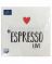 BOUQUET Art салфетки столовые espresso love 3сл. 33*33см 20шт Вид1