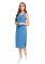 Clever Платье женское, размер: 170-48-L, голубой, артикул: LDR20-849/3 Вид1