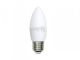Лампа VOLPE Optima светодиодная матовая LED-C37-6W/WW/E27/FR/O Форма "свеча", картон. Вид1