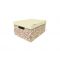 Коробка для хранения 370x280x180 см, белый/бурый, Цветущий шиповник, артикул: Д20104/№2 Вид1