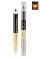 Demini карандаш для бровей двойной Eyebrow Pencil and Highlighter №2, карандаш черный + золотистый Вид1