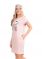 CLEVER Платье женское  170-46-M, меланж светло-розовый LDR20-828 Вид1