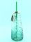Стакан в форме бутылки Листья пальмы 400 мл с соломкой, с металлической крышкой, цв.зеленый 400мл CD Вид1