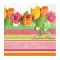 PAW салфетки ланч столовые тюльпаны в корзине 3сл. 33*33см 20шт TL700800 Вид1