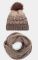 MIRA ADRIANA комплект женский шапка, снуд цв.коричневый 9.724726-3 МА.STS Вид1