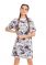 Clever Платье женское 170-46-M, белый-светло-серый LDR21-895/1 Вид1