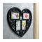 Фоторамка дизайн сердце ажурное цв.черный на 4фото 44,5*41см 1146179 Вид2