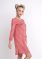 Clever Платье женское, размер: 170-48-L, темно-розовый-молочный, артикул: LDR10-853 Вид1