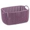 Корзинка Вязание, 4 л, цвет: пурпурный, артикул: М2380 Вид1