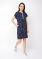 Clever Платье женское, размер: 170-44-S, темно-синий-белый, артикул: LDR21-888/1 Вид1