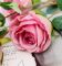 Цветы искусственные роза блю парфюм тёмно-розовый 5*60см 7441958 Вид2