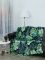 TEXREPUBLIC плед гладкий фланель монстера цв.зеленый 150*200см 26225 Вид1