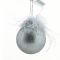 Елочное украшение "шар с перьями ", диам. 8 см, цв. серый\синий ABT611190/12 Вид2