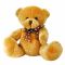Игрушка мягкая Медвежонок с бантом, размер: 9х10х15 см, Цвет: темно-коричневый, артикул: 044378/6 Вид1