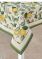 LE GOBELIN скатерть дизайн лимоны амальфи зеленый бордюр 140*180см 2287 Вид1