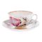 Чашка с блюдцем чайная Розовые тюльпаны, 250 мл Вид1