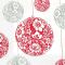 BGREEN салфетки столовые новогодние шары цв.красный/серебро 3сл. 33*33см 20шт Вид1
