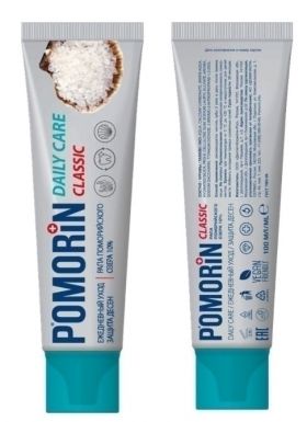 POMORIN Classic паста зубная ежедневный уход 100мл