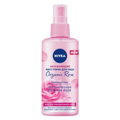 NIVEA-VISAGE Увлажняющий мист-тоник для лица Organic Rose