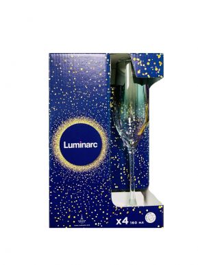LUMINARC набор бокалов д/шампанского селест серебряная дымка 160мл 4шт