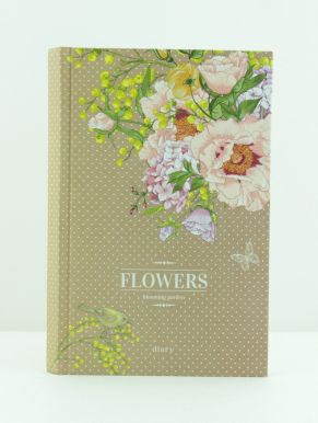 Ежедневник недатированный А5, 136 листов, 7Бц Officespace Цветы, Craft flowers