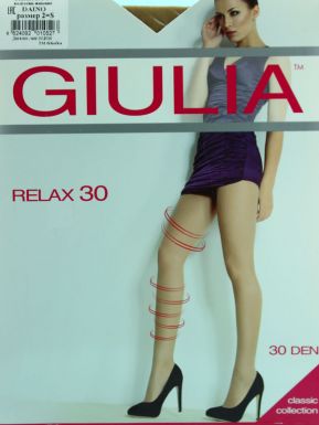 Колготки женские Giulia Relax 30 den, дайно 2/s