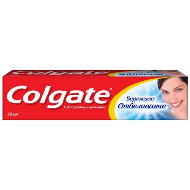 COLGATE FCN89245 зубная паста Бережное отбеливание, 50 мл