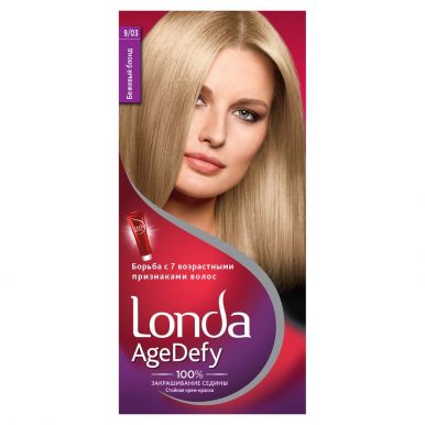 LONDA Age Defy Крем-краска для волос стойкая 9/03 Бежевый блонд