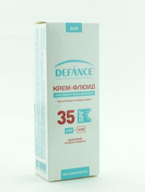 DEFANCE крем д/загара для лица и зоны декольте SPF35 75мл