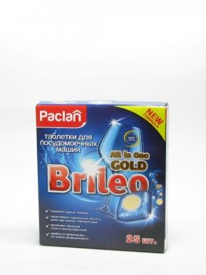 Brileo Таблетки д/ПММ All in One GOLD 25шт/10