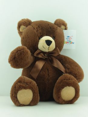 Игрушка мягкая Медвежонок с бантом, размер: 16х18х26 см, Цвет: коричневый, артикул: Т1914726