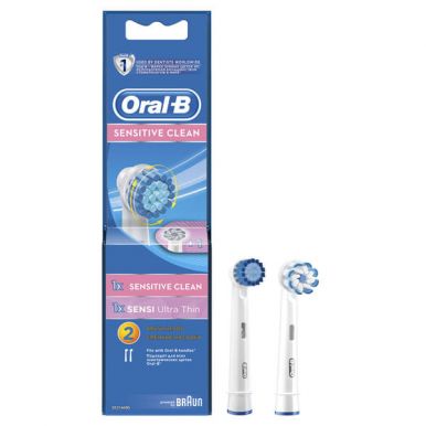 ORAL-B насадки д/электрических щетка зубная sensitive 2шт EBS17 709/999