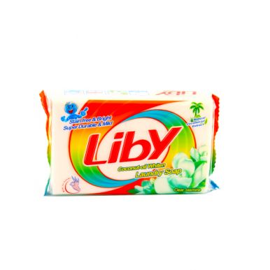 LIBY мыло хозяйственное белое из кокосового масла 246г