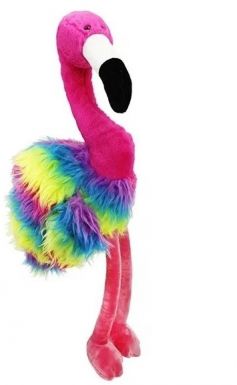 Игрушка мягкая разноцветный фламинго 58см