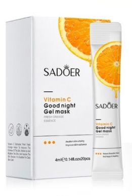 SADOER маска д/лица ночная гелевая vitamin c 20*4мл