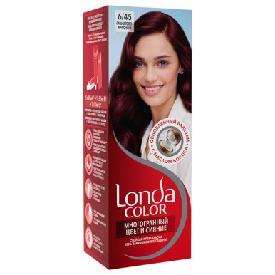 Londa Color стойкая крем-краска, тон для волос, тон45 Гранато-красный