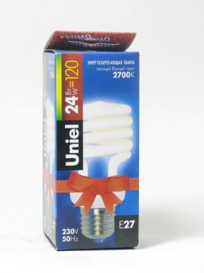 Энергосберегающая лампа UNIEL PROMO ESL-H31-24/2700/E27 картон_