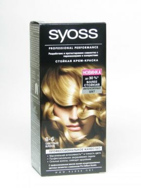 Syoss Color краска для волос, тон 8-6, цвет: Светлый блонд, 50 мл