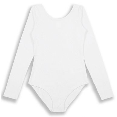 Купальник гимнастический д/девочки CHERUBINO черный, белый  128-158 р короткий рукав без юбки CAJ412