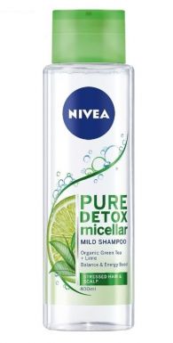 NIVEA шампунь д/всех типов волос pure detox micellar 400мл 89103