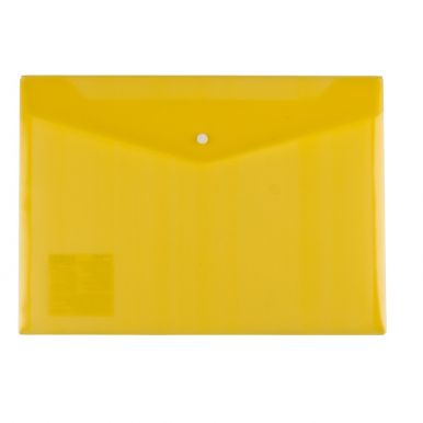 CENTRUM папка-конверт А4 с кнопкой прозрачный цв.желтый 91172