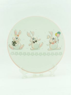 Блюдо, дизайн "пасхальный кролик", разм. 240x25mm. AZD500730