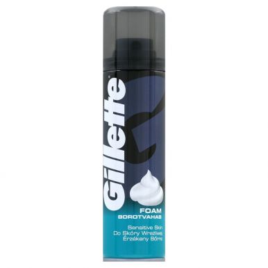 Gillette пена для бритья Sensitive для чувствительной кожи, 200 мл